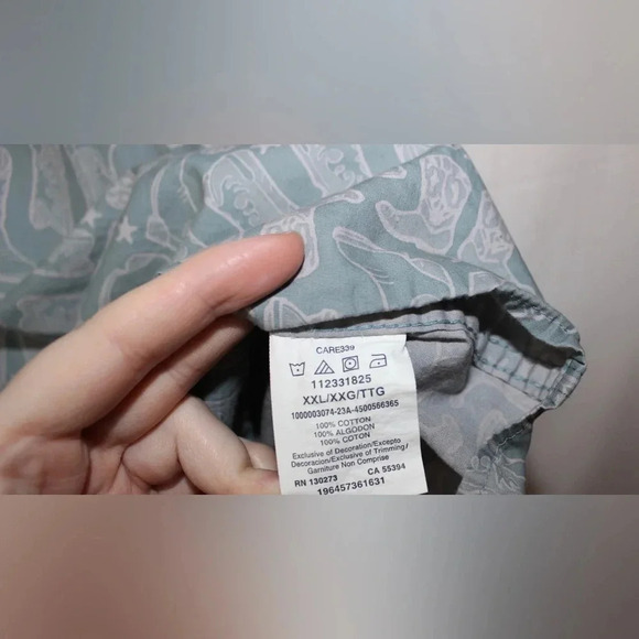 Men’s Wrangler Short Sleeve Pearl Snap Cowboy Boot Western Shirt Size XXL - Picture 9 of 13